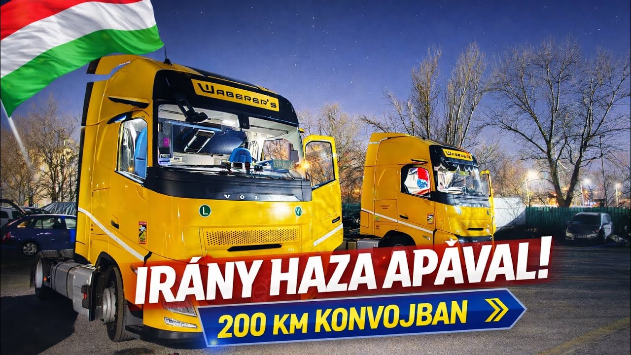Irány haza Apával. Kamionos vlog 52. rész Waberer’s 2026