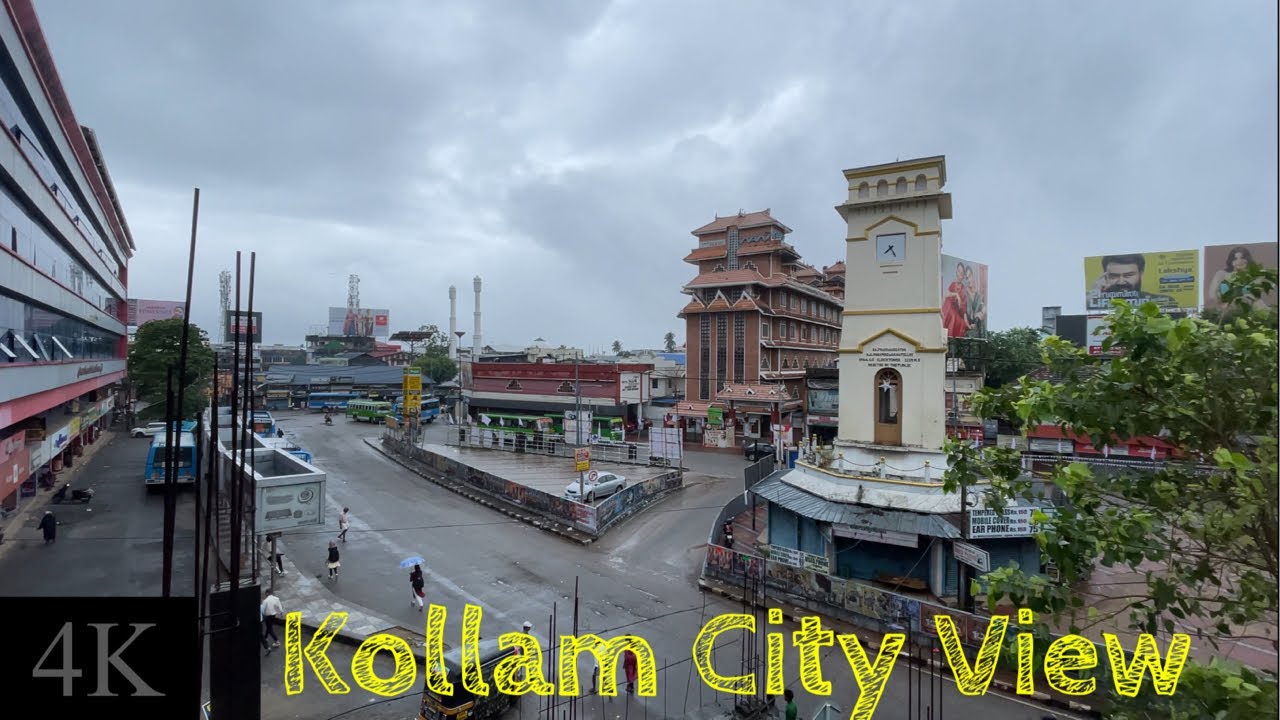Kollam City, Kerala, INDIA | Walking Tour | 4K ASMR Sounds | Stadium - Beach | Nomad Ambience