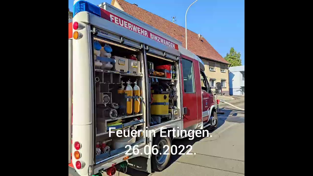 Feuer in Ertingen