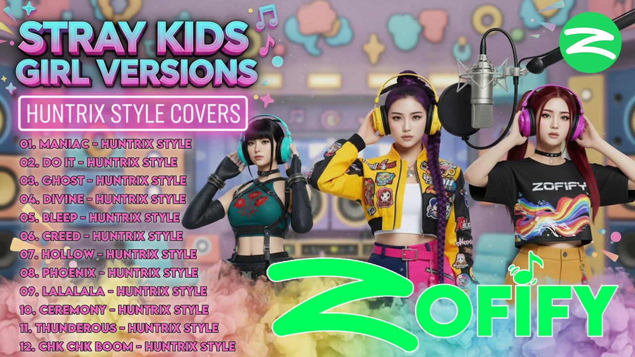 STRAY KIDS GIRL VERSIONS - Huntrix Style | AI Cover Compilation (Zofify)
