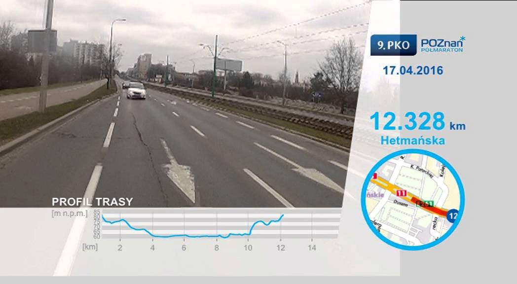 Poznań Półmaraton 2016 - Trasa 9.PKO Poznań Półmaratonu