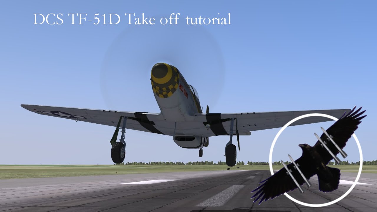 DCS World: TF 51D Takeoff tutorial (1.2.14)