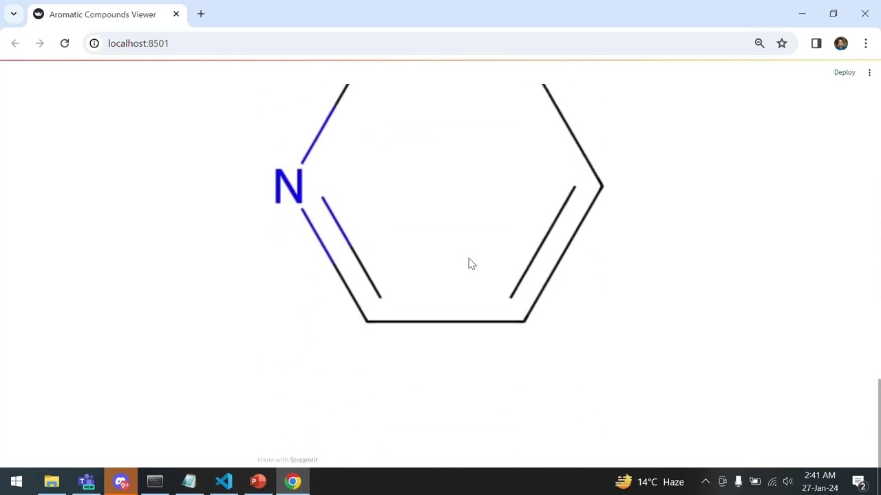 Aromatic Compounds Viewer using Python and RDKit