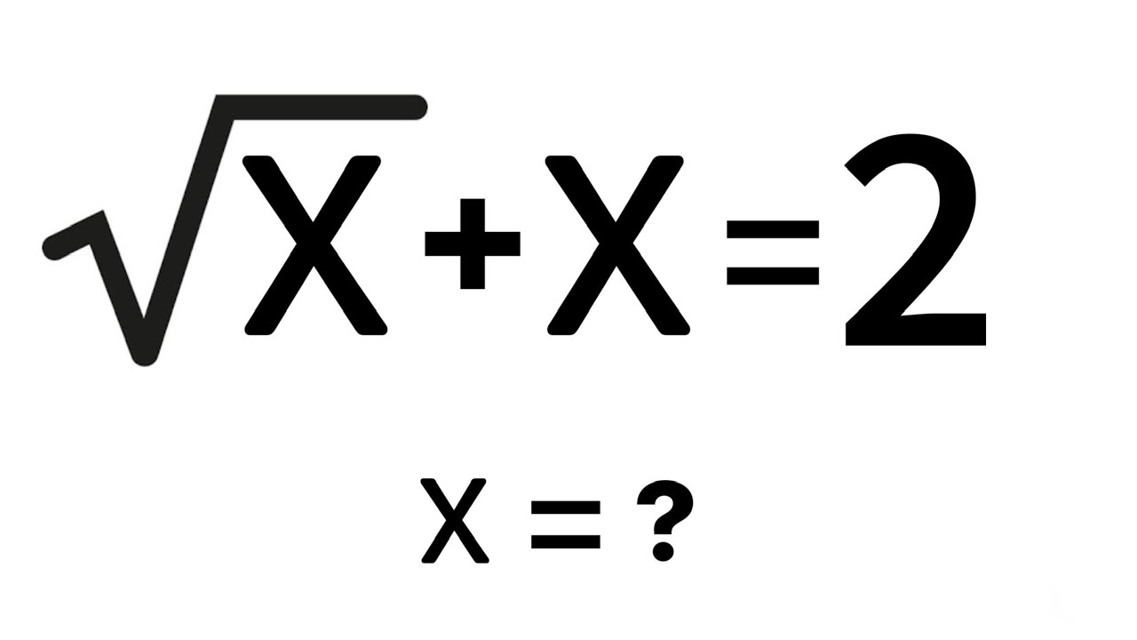 China | Can you solve? | A nice square root math problem |