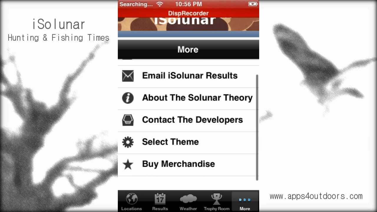 iSolunar Hunting & Fishing Times - App review