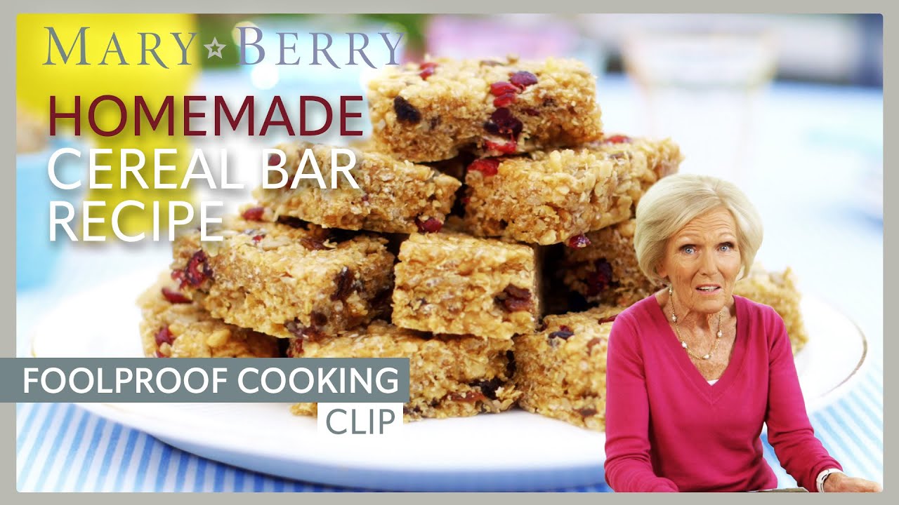 Homemade Cereal Bar Recipe | Mary Berry's Foolproof Cooking | Mary Berry