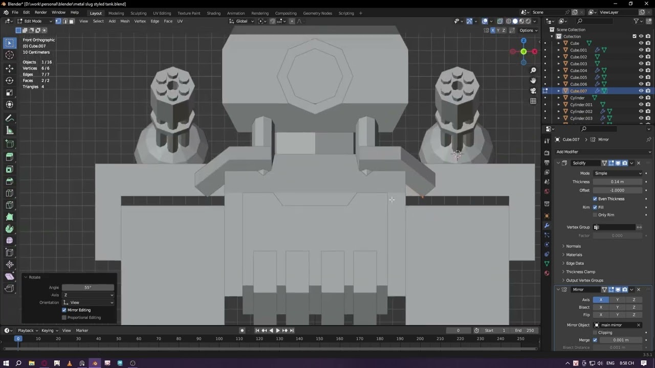 Metal Slug style Tank part 1