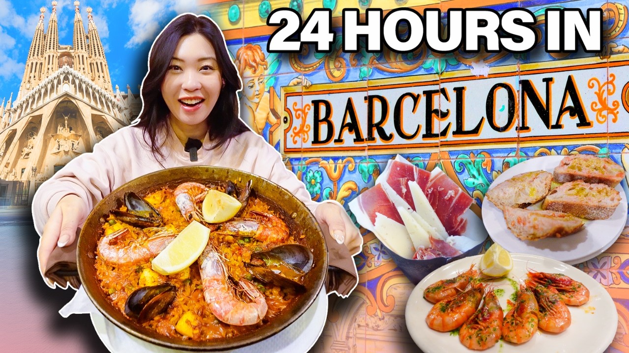 24 Hours in Barcelona 🇪🇸 || Ultimate Must Try Food & What to See!