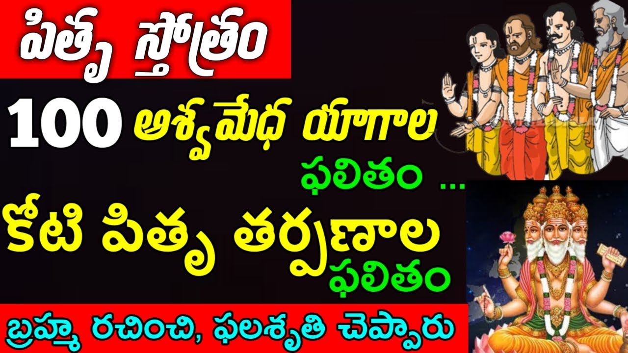 ఈ రోజు వినాల్సిన స్తోత్రం |పితృ స్తోత్రం| పితృ దోషం నివారణ |#pitrupranamastavam | పితృ పక్షం 2025