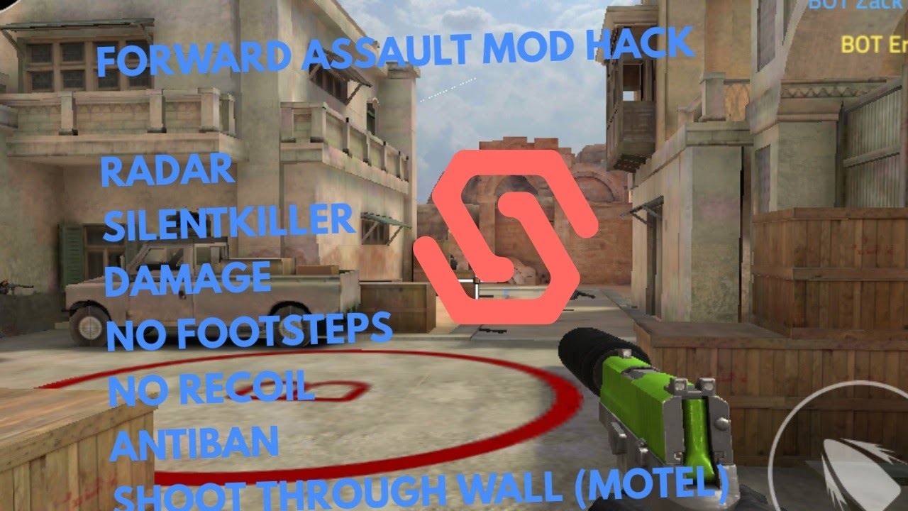 #fwdassault how to hack forward assault v1.1024 no root !  mod menu type hack