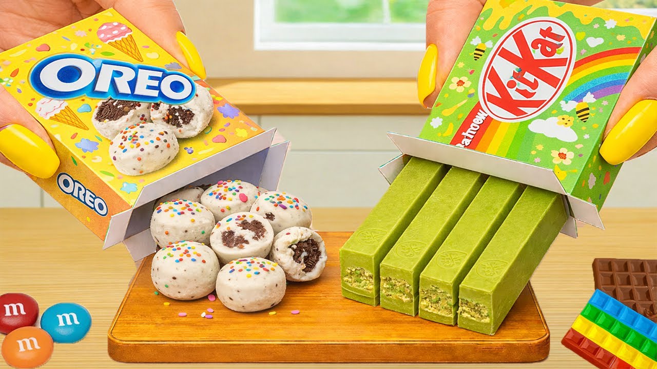 Satisying Cake Recipe Using Rainbow KITKAT and OREO 🍫🌈  | Best Mini Chocolate Cake Ideas