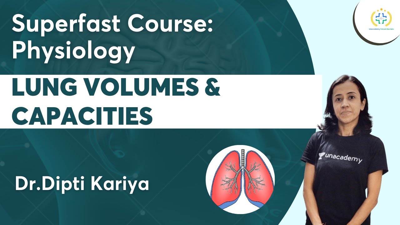 Lung volumes & Capacities | Superfast Course Physiology | Unacademy Future Doctors| Dr.Dipti Kariya