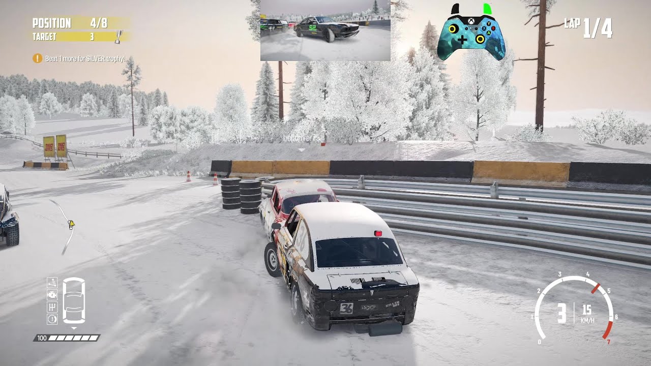 Wreckfest 26.02.09 KillerBee Folk Race - Pinehills Raceway Short Circuit Reverse