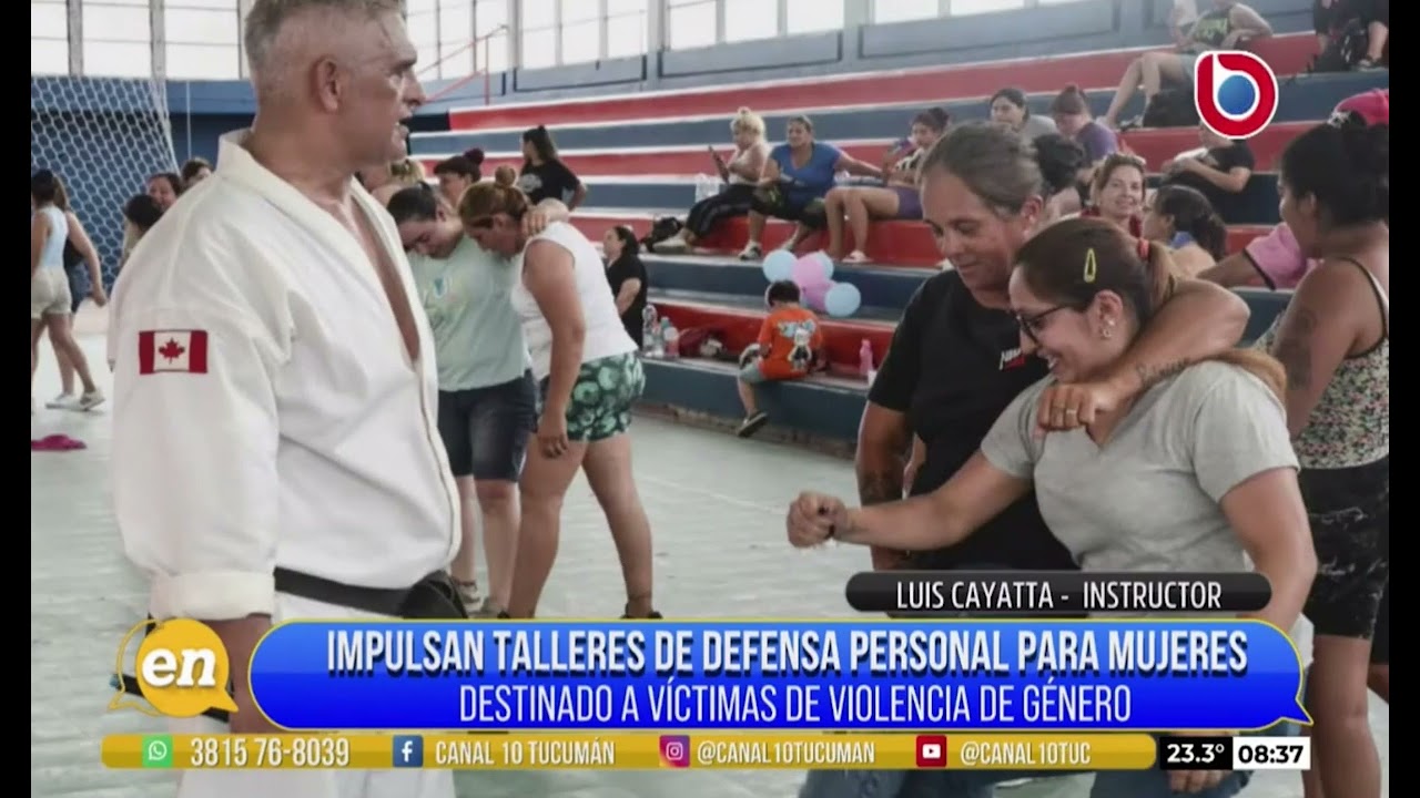 Un instructor argentino lleva la defensa personal contra la violencia de género