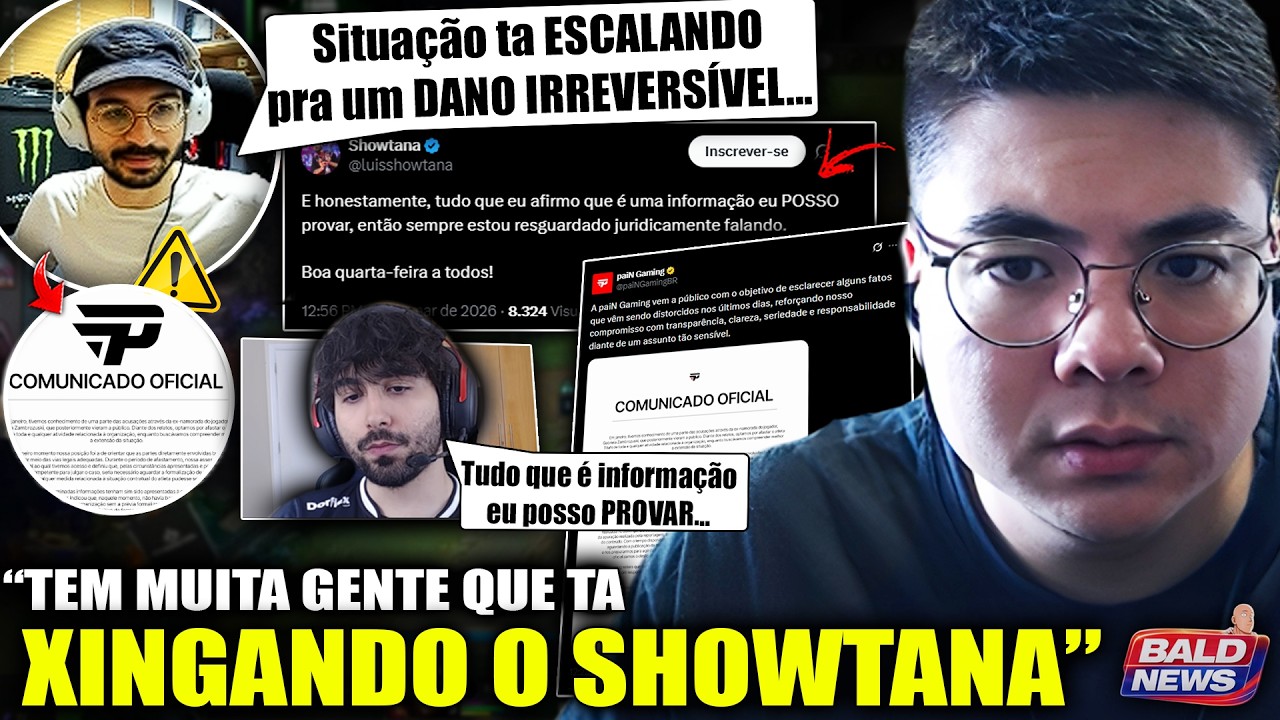 COMUNICADO OFICIAL! Pain se PRONUNCIA sobre DESLIGAMENTO do TitaN! Torcida COBRA Showtana