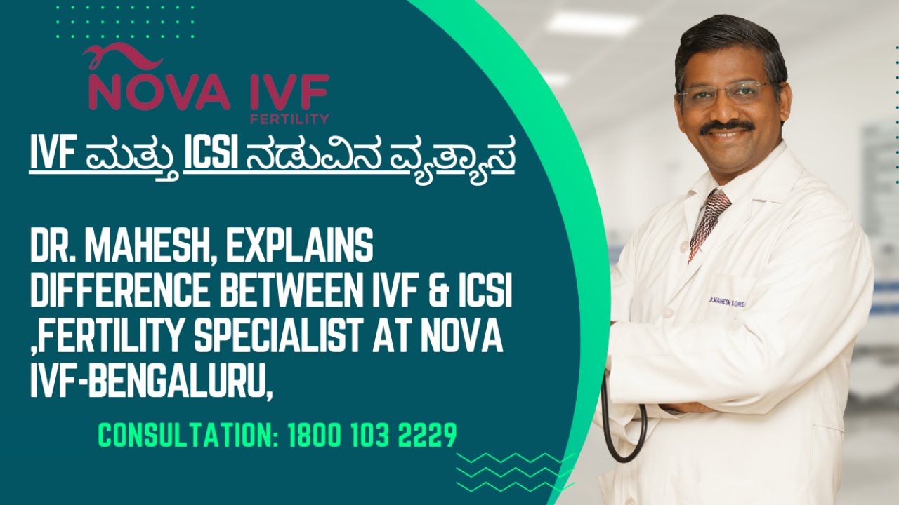 Dr. Mahesh, explains Difference Between IVF & ICSI ,Fertility Specialist at Nova IVF-Bengaluru,
