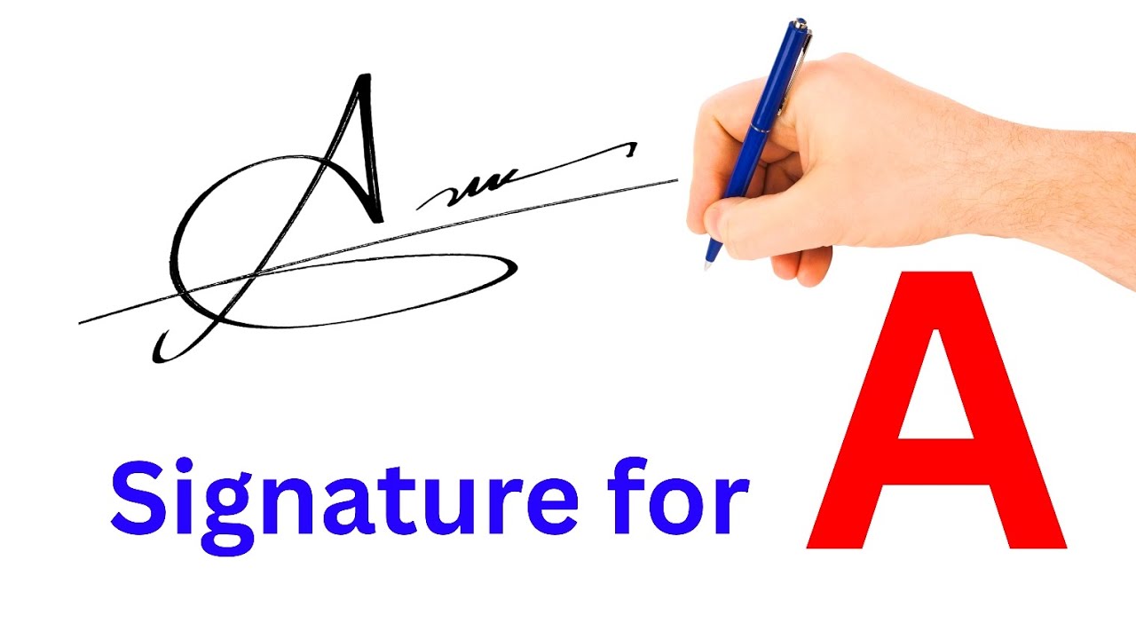 A signature style like a billionaire | A letter signature style | Signature style of my name 