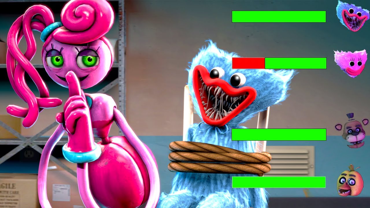 [SFM FNaF] Top 5 Security Breach vs Poppy Playtime WITH Healthbars #5