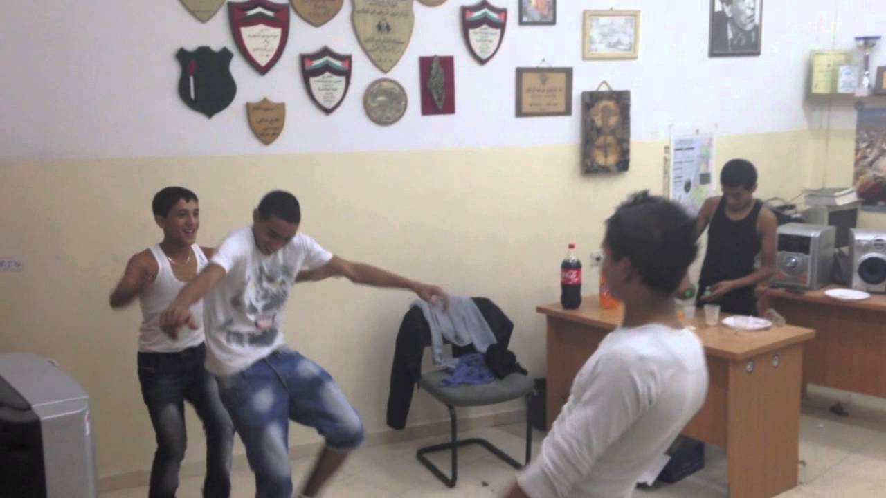 A birthday party in Azza camp