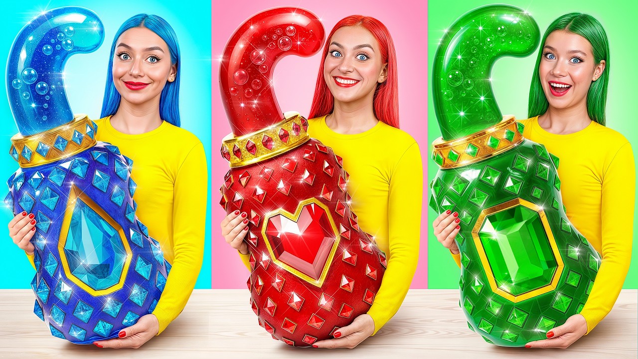 Девушка Изумруд, Рубин и Бриллиант | Кулинарный Челлендж от Multi DO Girls