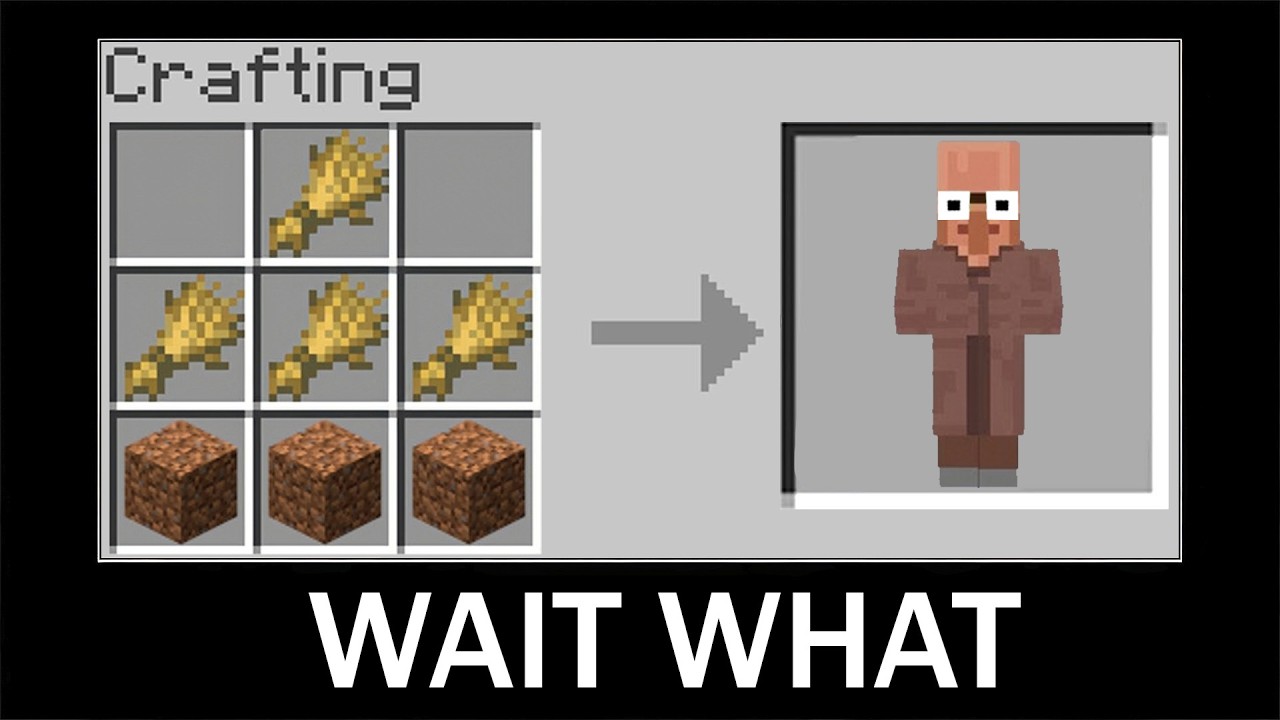 WAIT WHAT - Minecraft part 11 (Crafting Villager)