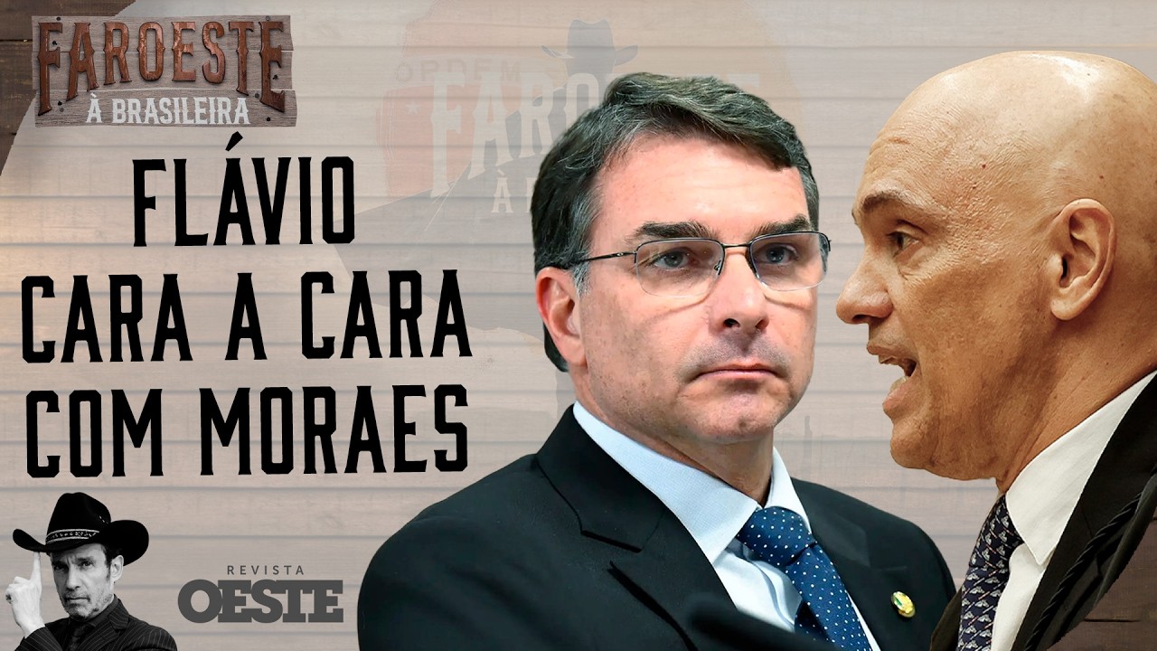 FARSA DO 'GOLPE': Flávio se reúne com Moraes e pede domiciliar para Bolsonaro