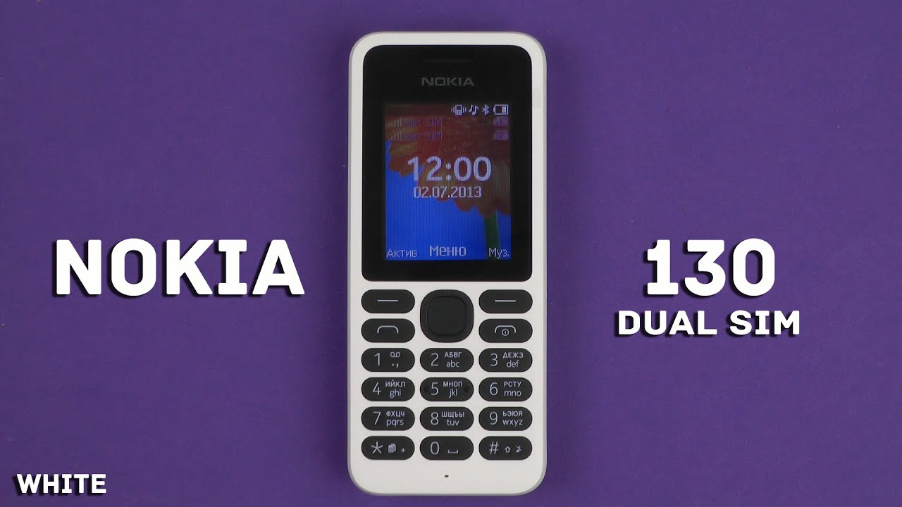 Распаковка Nokia 130 Dual SIM White