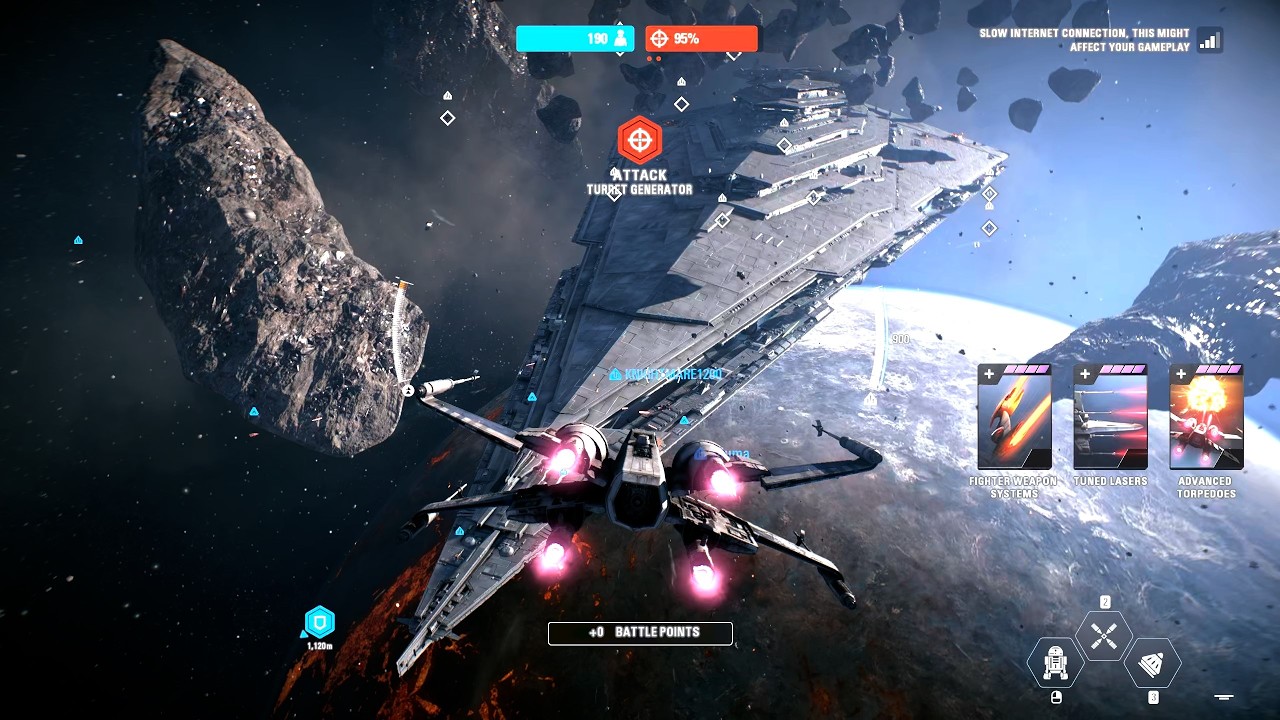 Starfighter Assault Gameplay - Unknown Regions (Resistance) Star Wars Battlefront II
