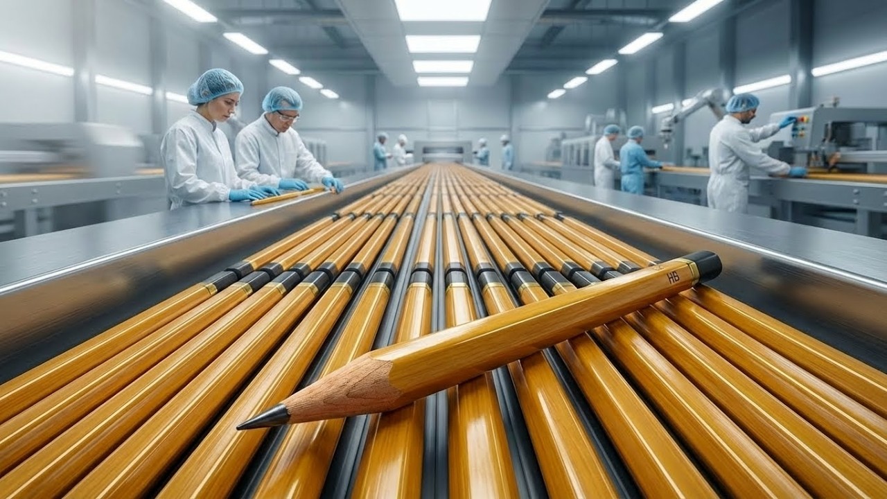 How Pencils Are Made Today: Inside the Modern Pencil Factory (Full Process)