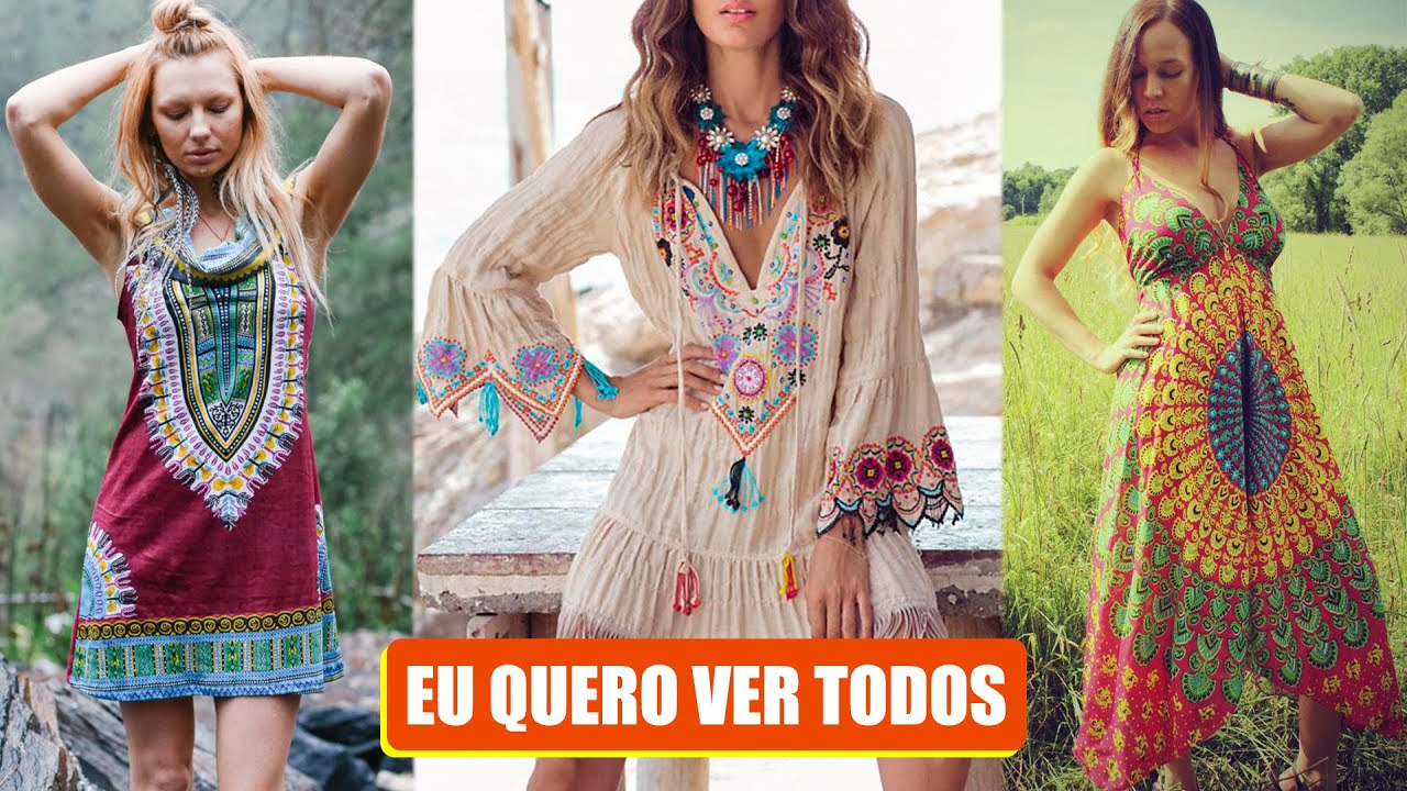 Vestido Hippie - 347 Modelos Perfeitos!
