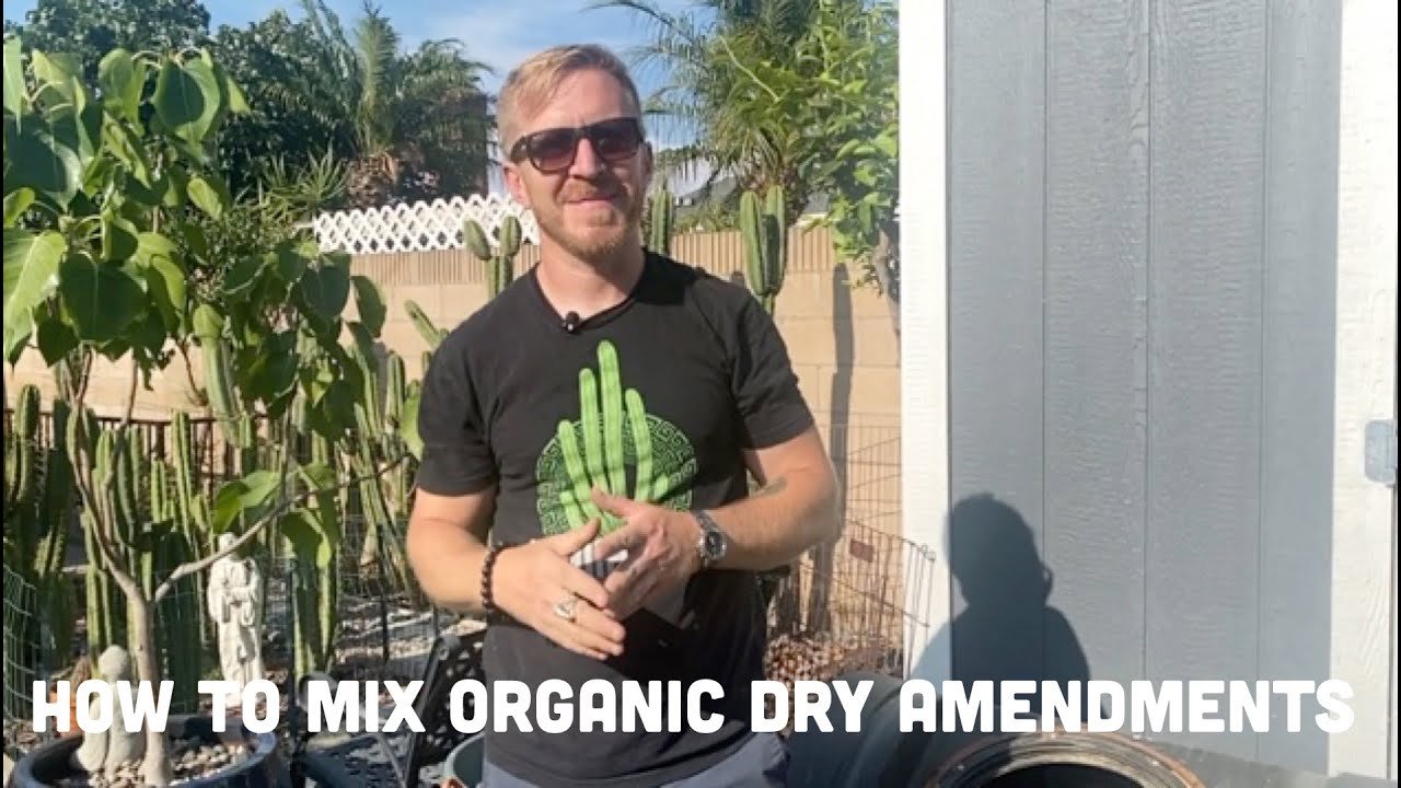 Organic Soil Topper for Trichocereus San Pedro Growth l How to Mix Organic Dry Amendments