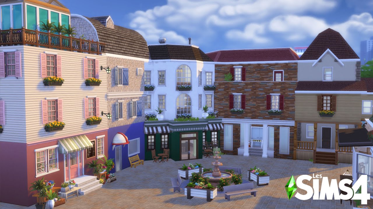 J&rsquo;ai recr&eacute;&eacute; la ville de PARALIVES dans les SIMS 4 (jeu de base uniquement) - The Sims 4