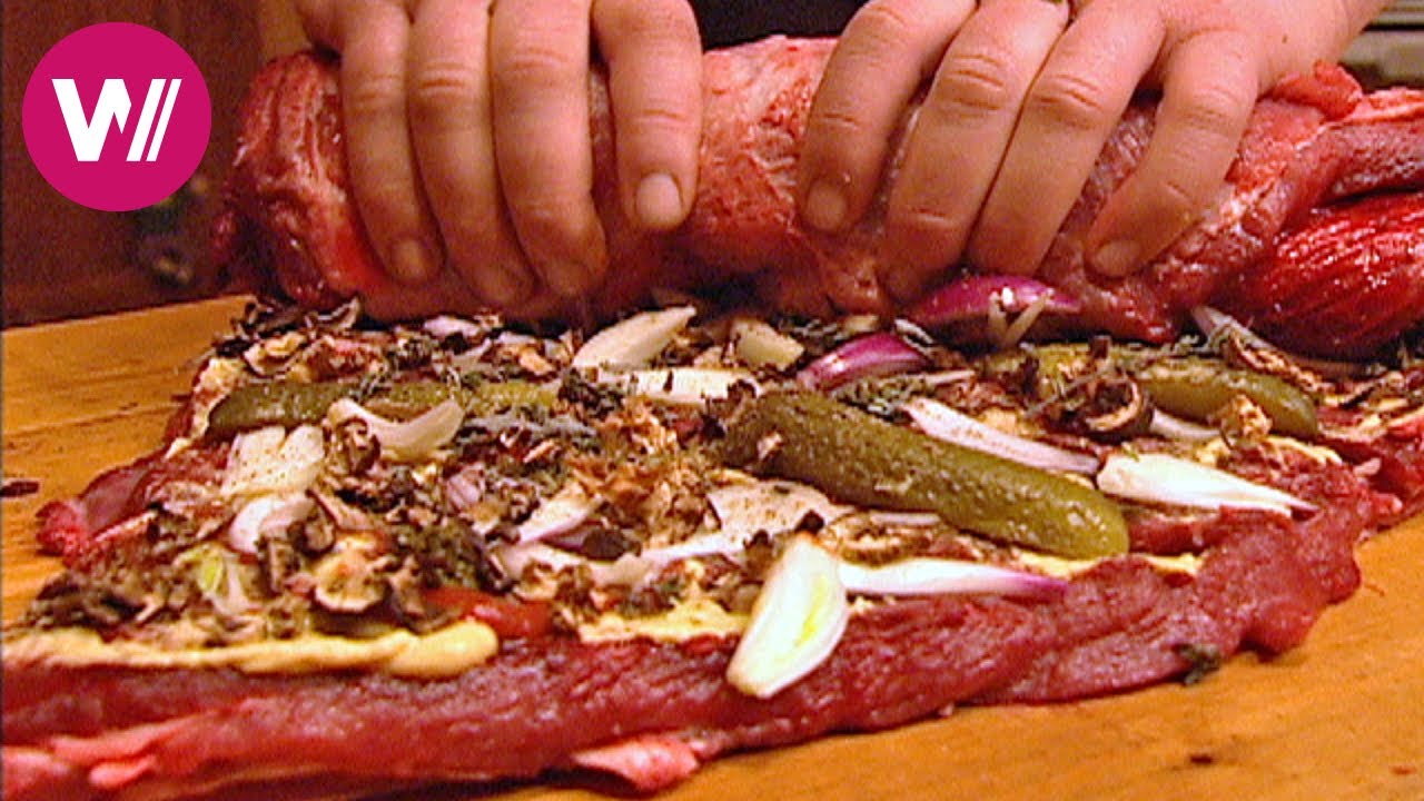 Zu Tisch in Brandenburg - Riesige gefüllte Wildschweinroulade