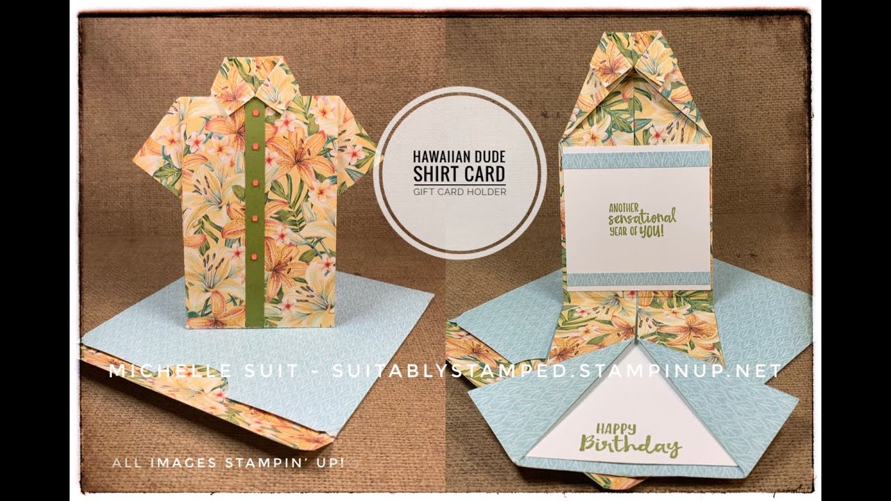 Hawaiian Shirt Card/Gift Card Holder