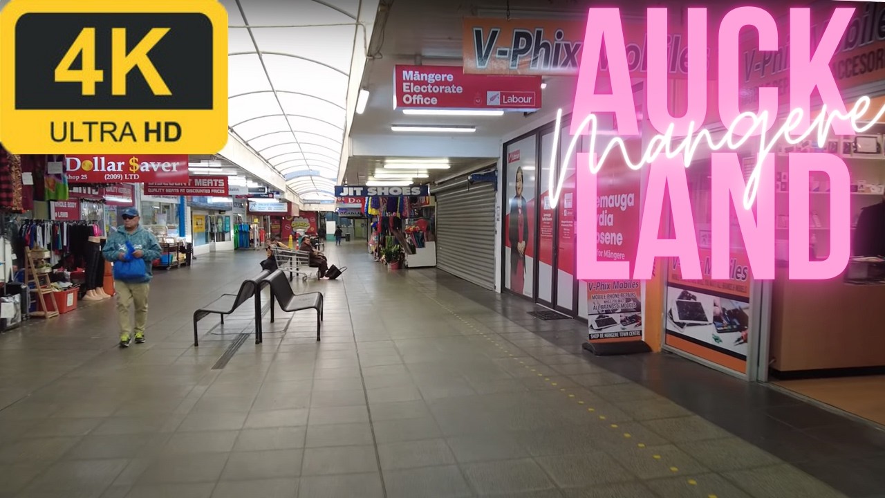 Walk in Auckland | Mangere Town Centre | 4K