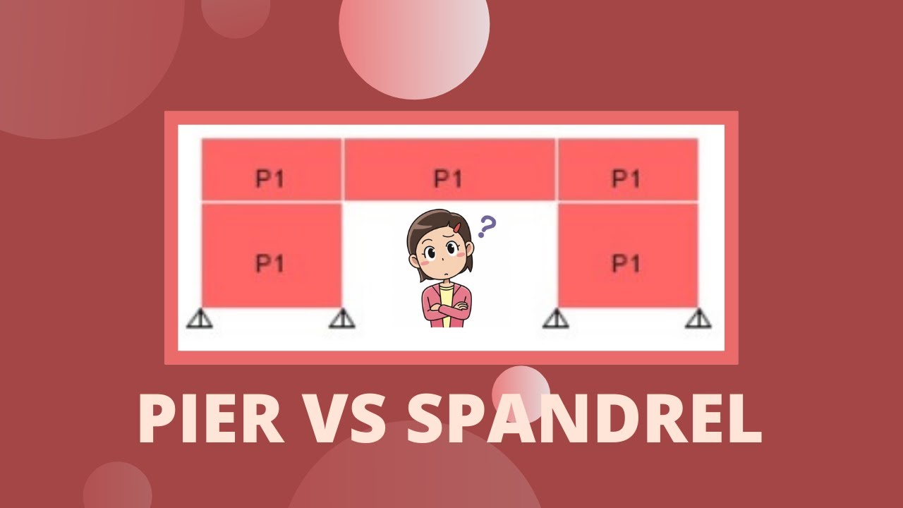 Shear wall & Deep beams – Will you model as Pier or Spandrel