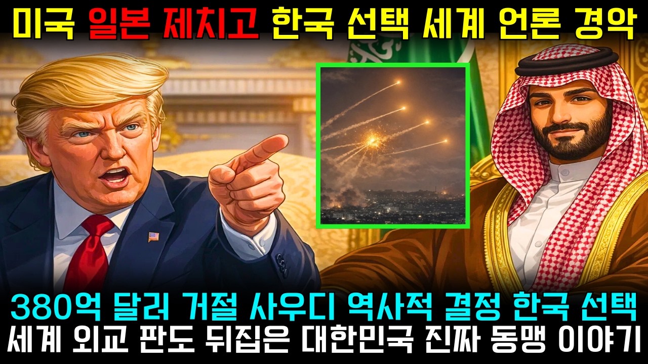 사우디 왕세자 충격 선언 “미국이 아닌 한국이 형제다” 세계 외교 질서 뒤집힌 날