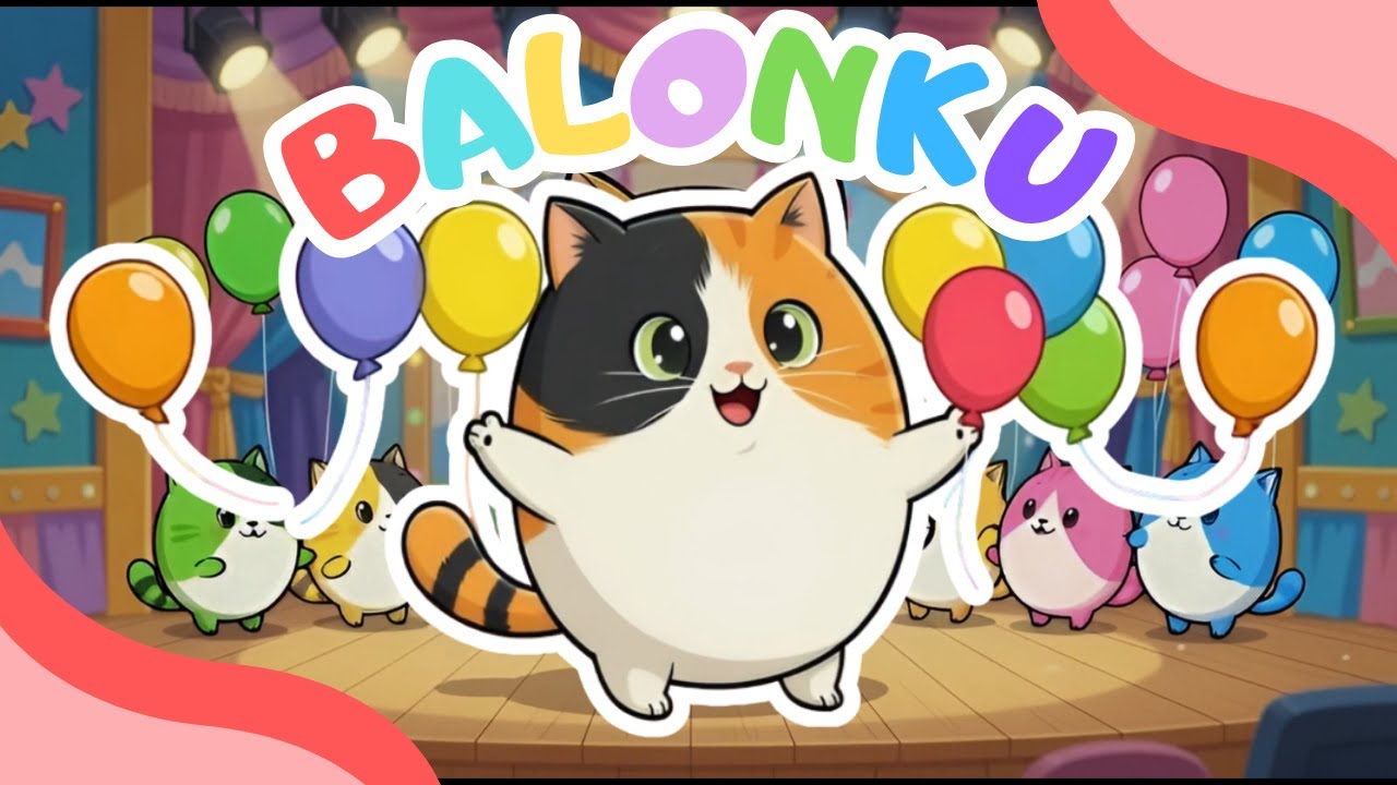 BALONKU | BALONKU ADA LIMA | LAGU ANAK INDONESIA | MIYU KUCING KU 🎈🎈🎈