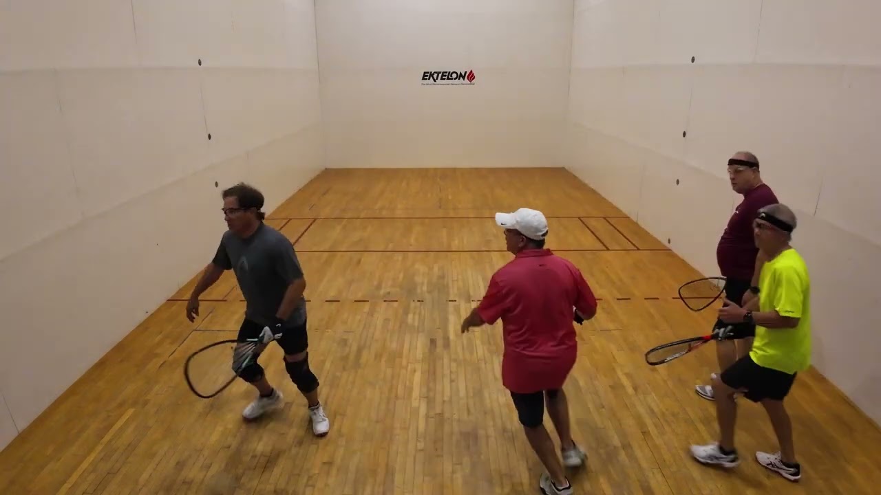 David T & John vs Eric & Bill g4 #racquetball