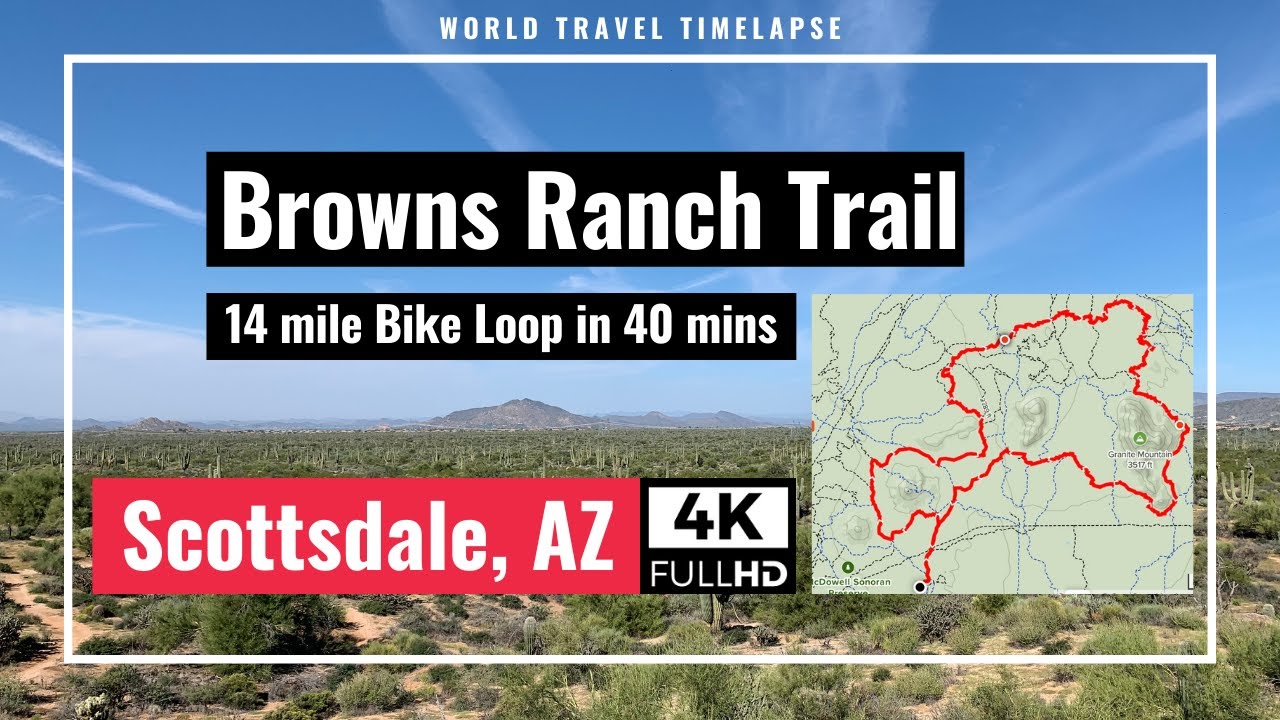 Scottsdale Browns Ranch Loop Trail 🚴&zwj;♂️ MTB 🎥 4K (October 2021) 14 miles in 40 mins clockwise