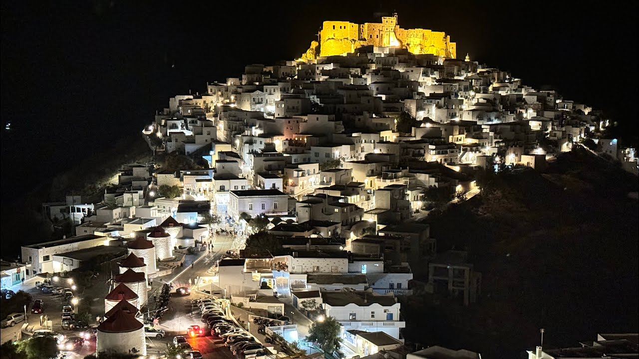 Night walk in Astipalaia Island