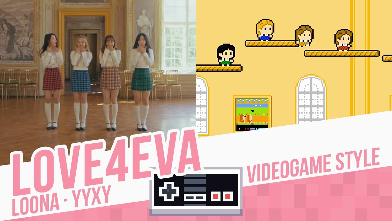LOVE4EVA, loona / yyxy - Videogame style - 8 bits