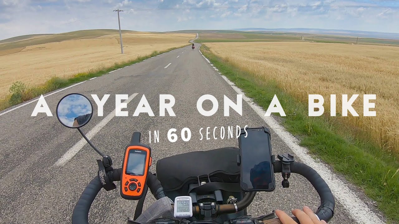 World cycle tour - A year on a bike in 60 seconds