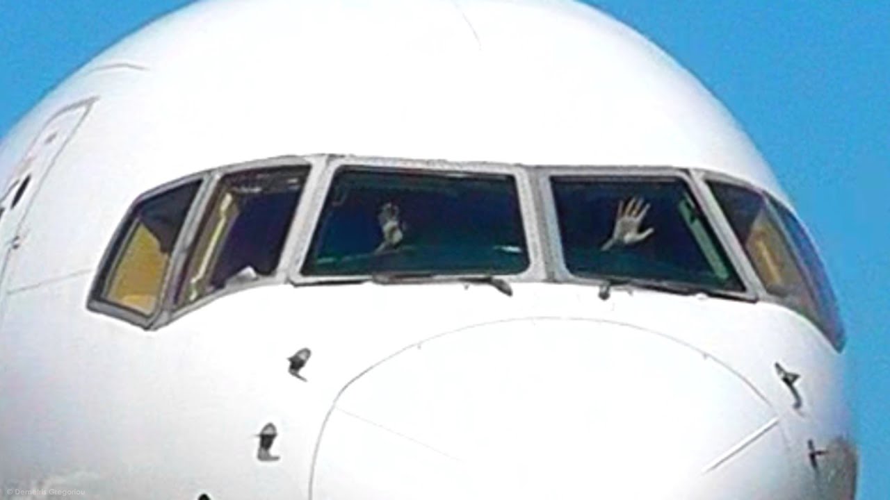 Pilots and Passengers Waving to Plane Spotters - Skiathos, the Second St Maarten - Airport Spotting