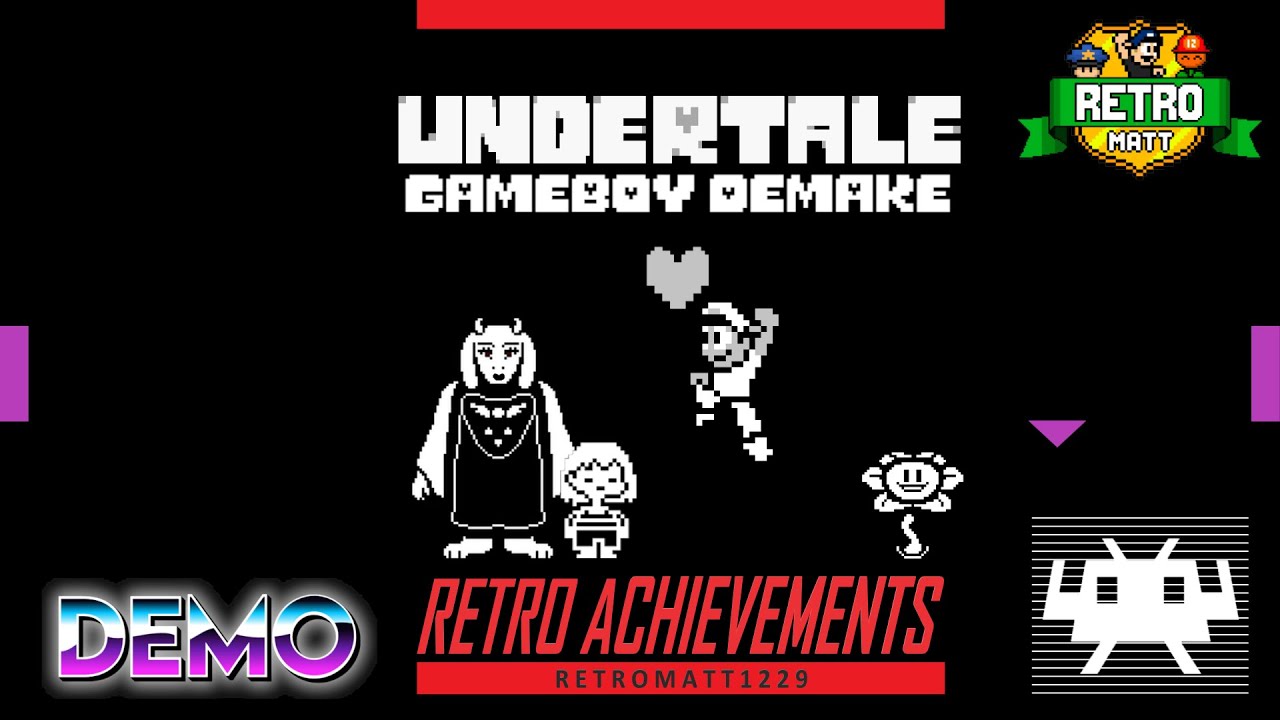 [84] Undertale Gameboy Demake / Gameboy Homebrew / Retro Achievements (Demo) - A Very Limited Tale