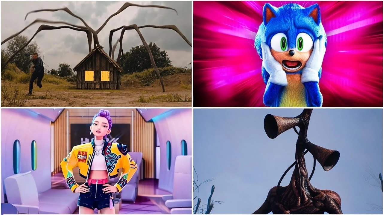 🎥House head 🆚 Sonic.exe 🆚 Kpop demon hunters 🆚 Siren head 🆚GALA DANCE 🎶