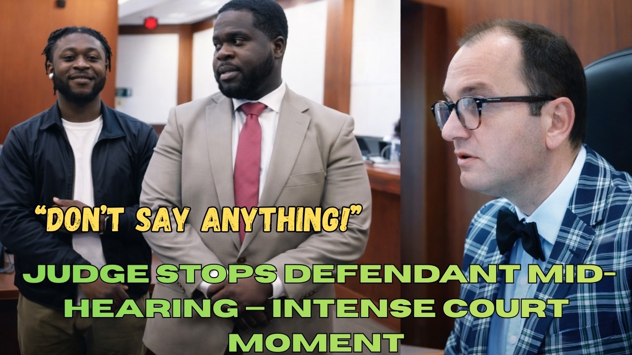 “Don’t Say Anything!” Judge Stops Defendant Mid-Hearing — Intense Court Moment