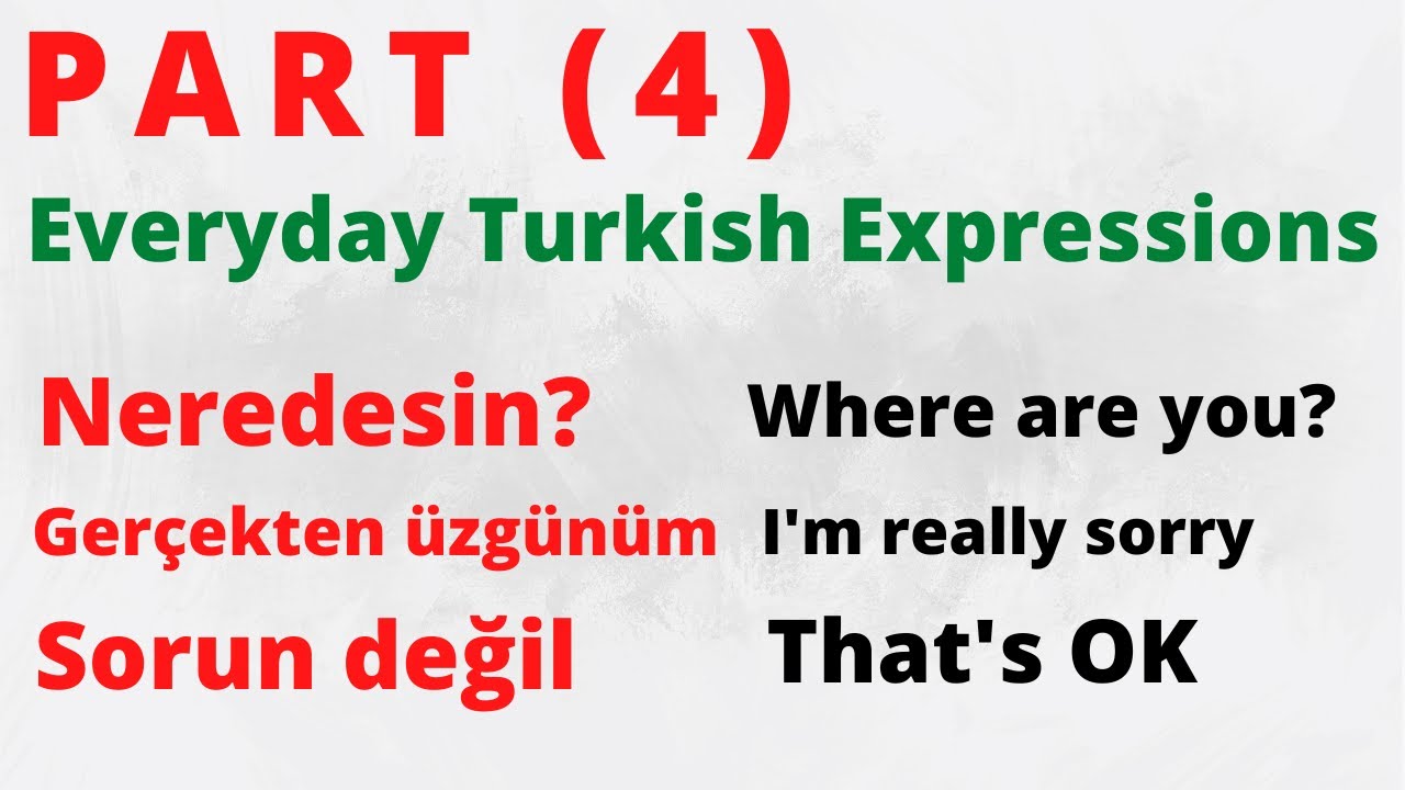 Everyday Turkish Expressions - Part 4 - Turkish is Easy | Language Animated