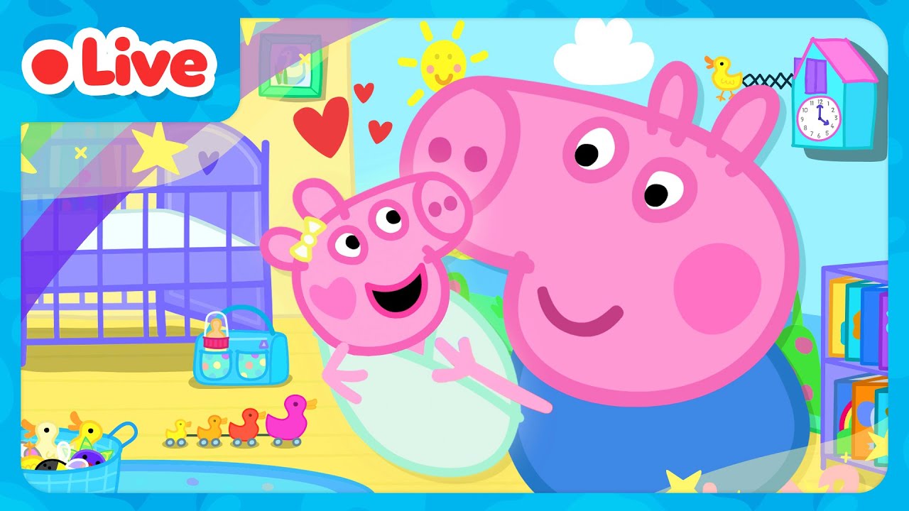 🔴 LIVE: George Pig And Baby Evie Adventures 🍼 Peppa Pig & Evie Pig Full Episodes | Kids Cartoons
