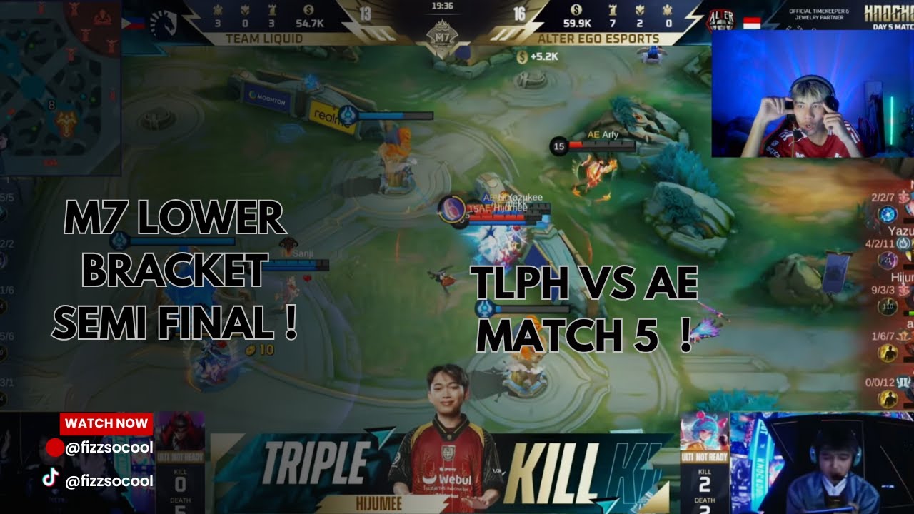 TERLALU BARBAR DARI AE SAMPAI TLPH TERCIDUK ! TLPH VS AE MATCH 5 ! M7 LOWER BRACKET SEMI FINAL !